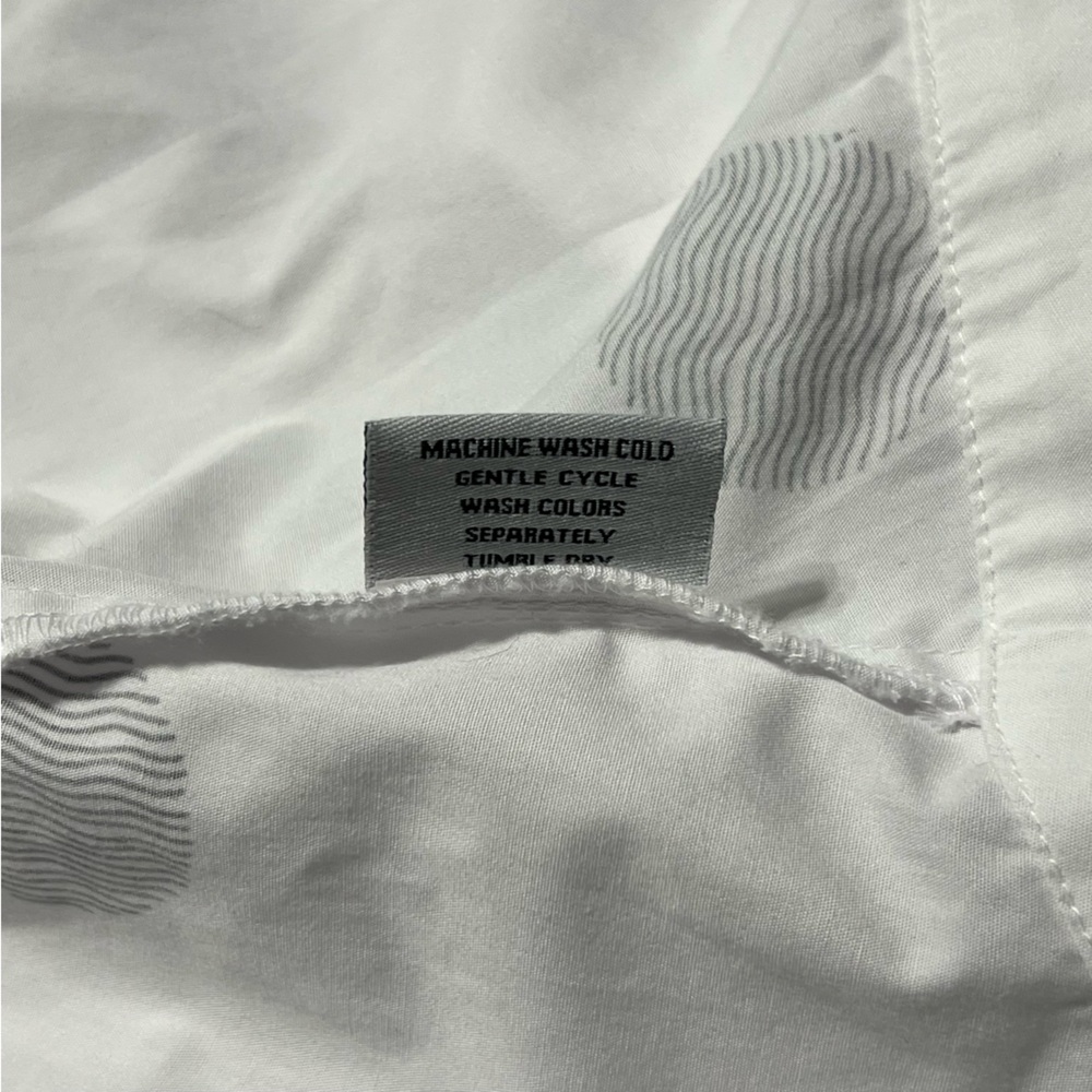 Snapdragon & Twig Small Tunic Top Button Up White Black Lagenlook Boxy Abstract - Picture 5 of 8